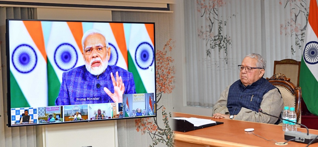 Hon'ble Governor participated in online meeting under chairmanship of Hon'ble Prime Minister Narendra Modi  pertaining to G-20