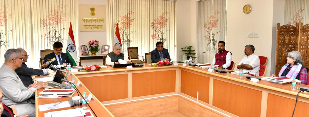 Hon'ble Governor has chaired meeting with members of Governors Advisory Board at Raj Bhawan