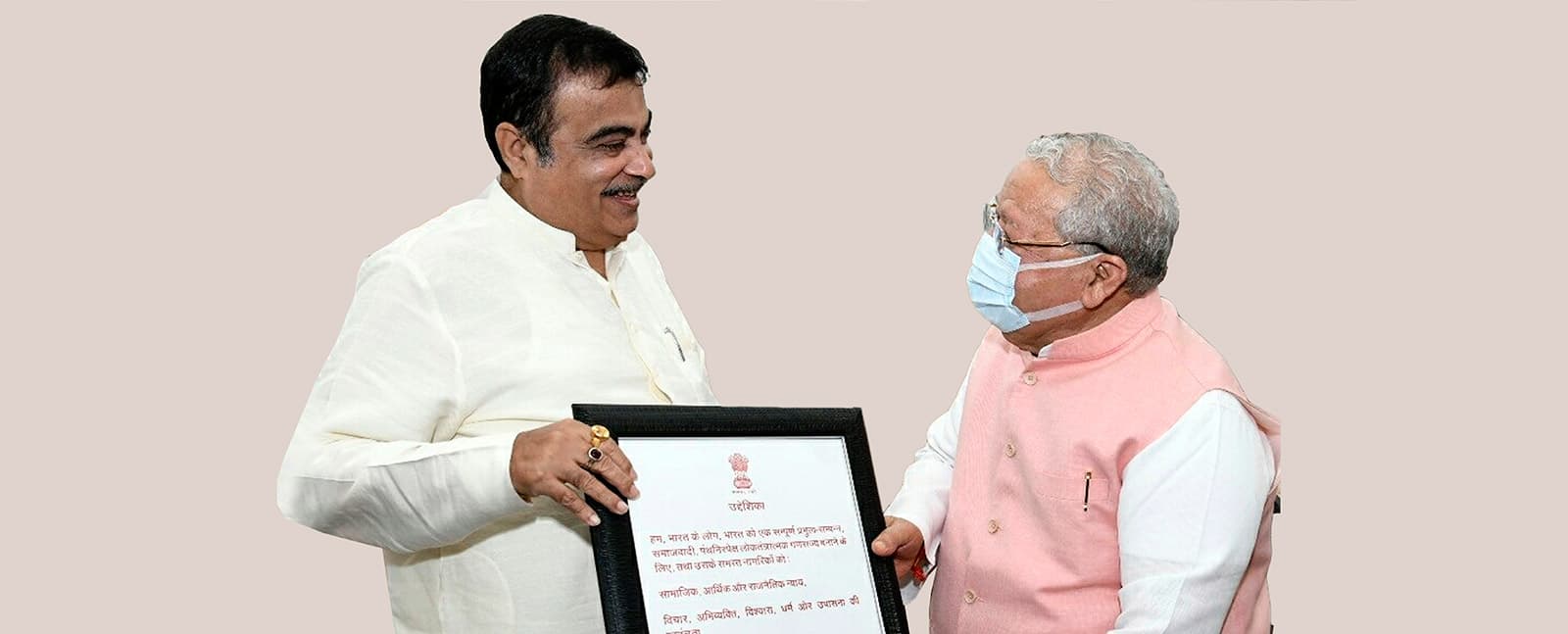 Hon'ble Governor meets Shri Nitin Gadkari Hon'ble Minister of Road Transport & Highways, Government of India  at New Delhi