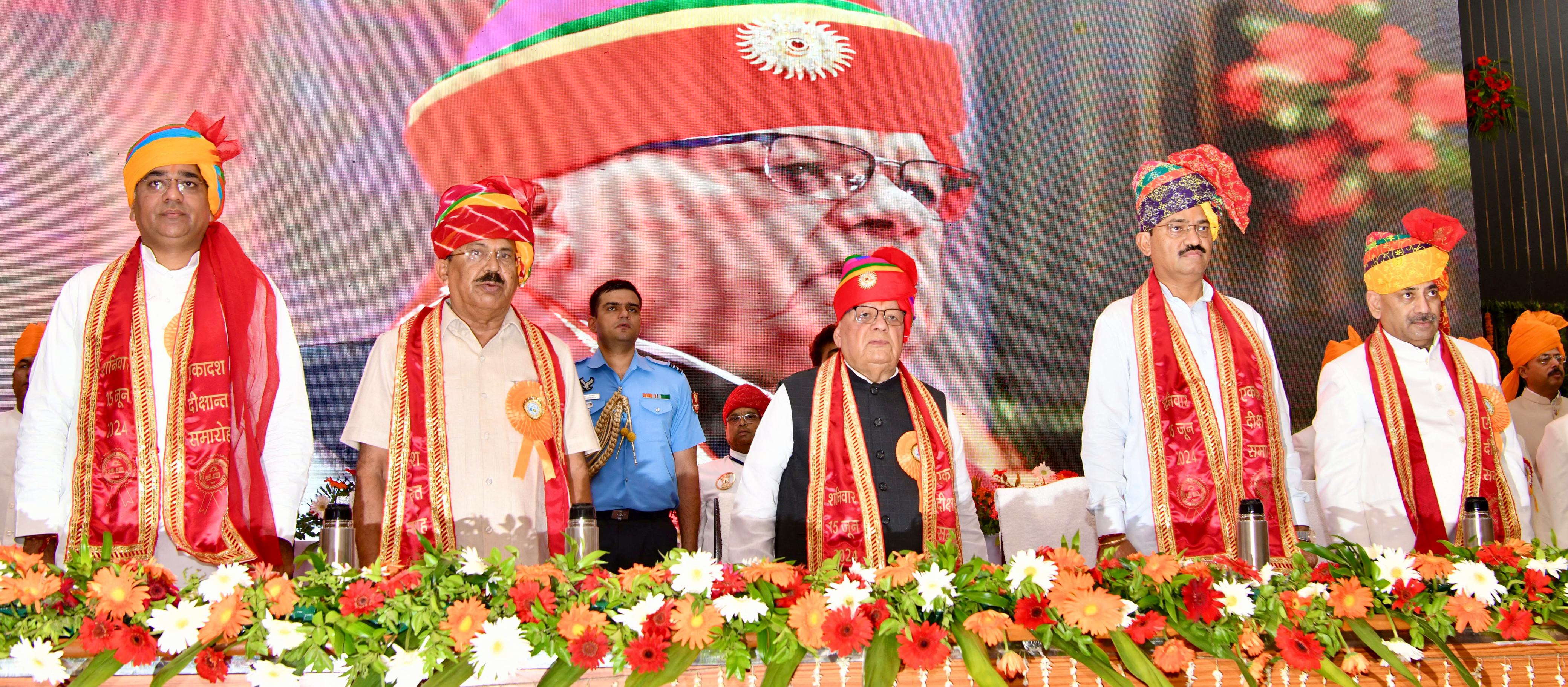 Hon'ble Governor has presided over 11th convocation of MDS University, Ajmer. 