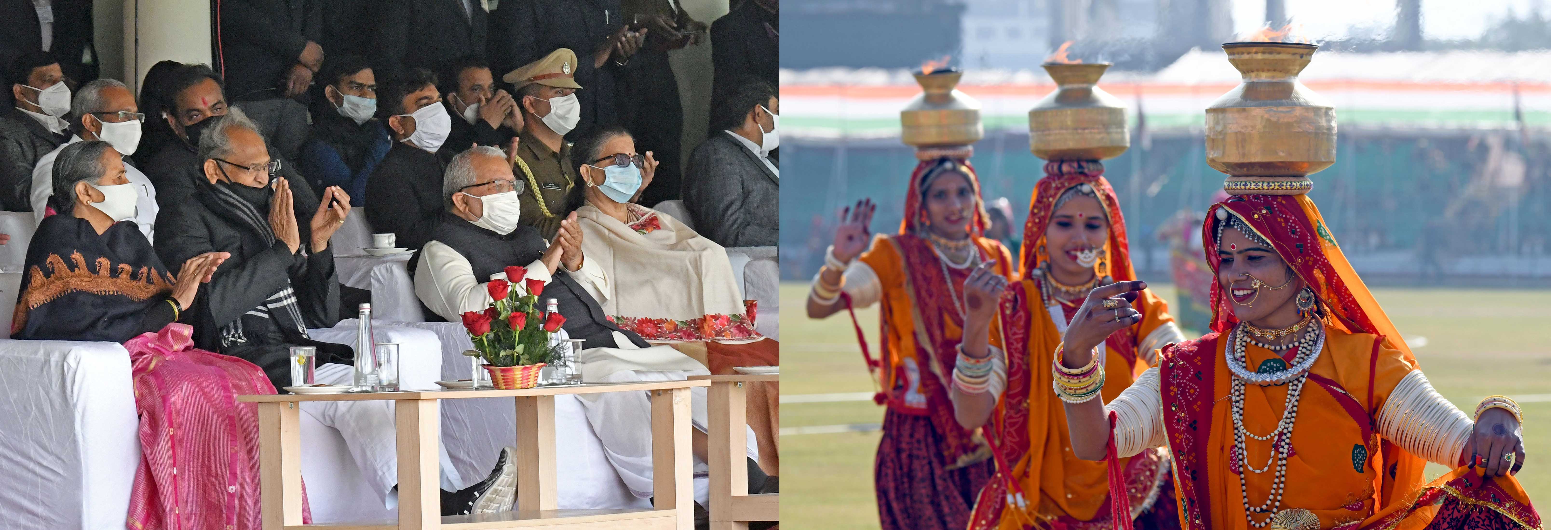 Hon’ble Governor along with the Hon’ble Chief Minister witnesses a series of cultural Performances at the Republic Day celebration 2021