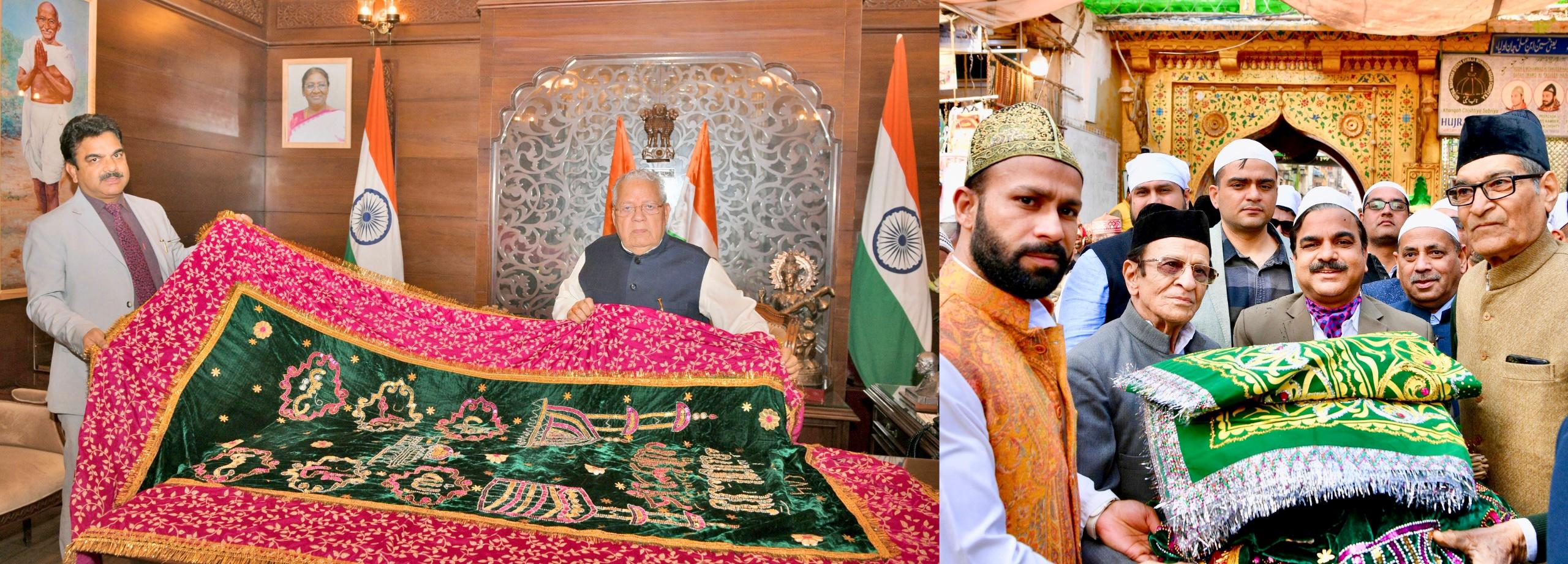 Chaddar offered at Dargah Sharif behalf of Hon'ble Governor
