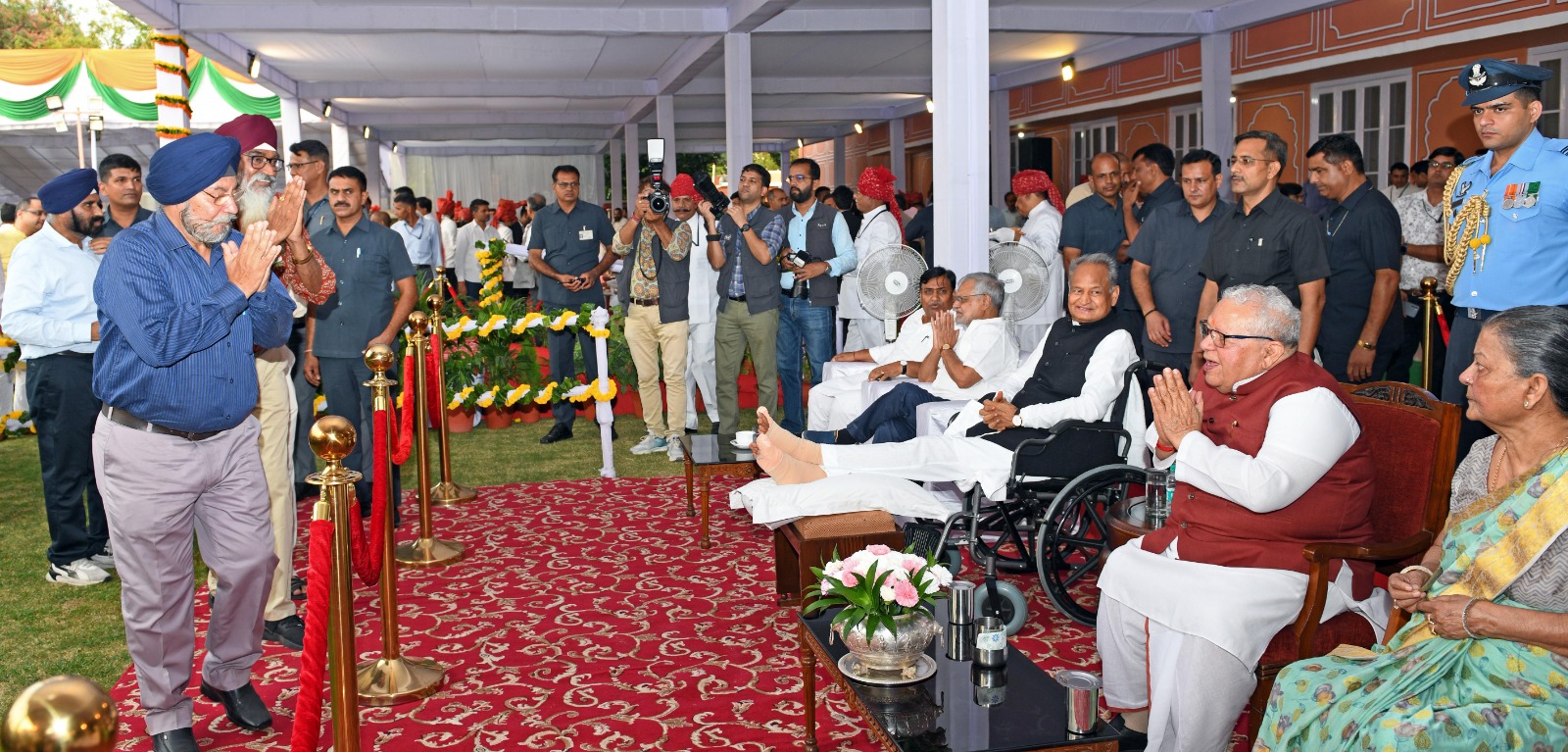 At Home was organized at Raj Bhavan  on the Ocassion of  77th Independence Day , in which dignitaries from all walks has participated