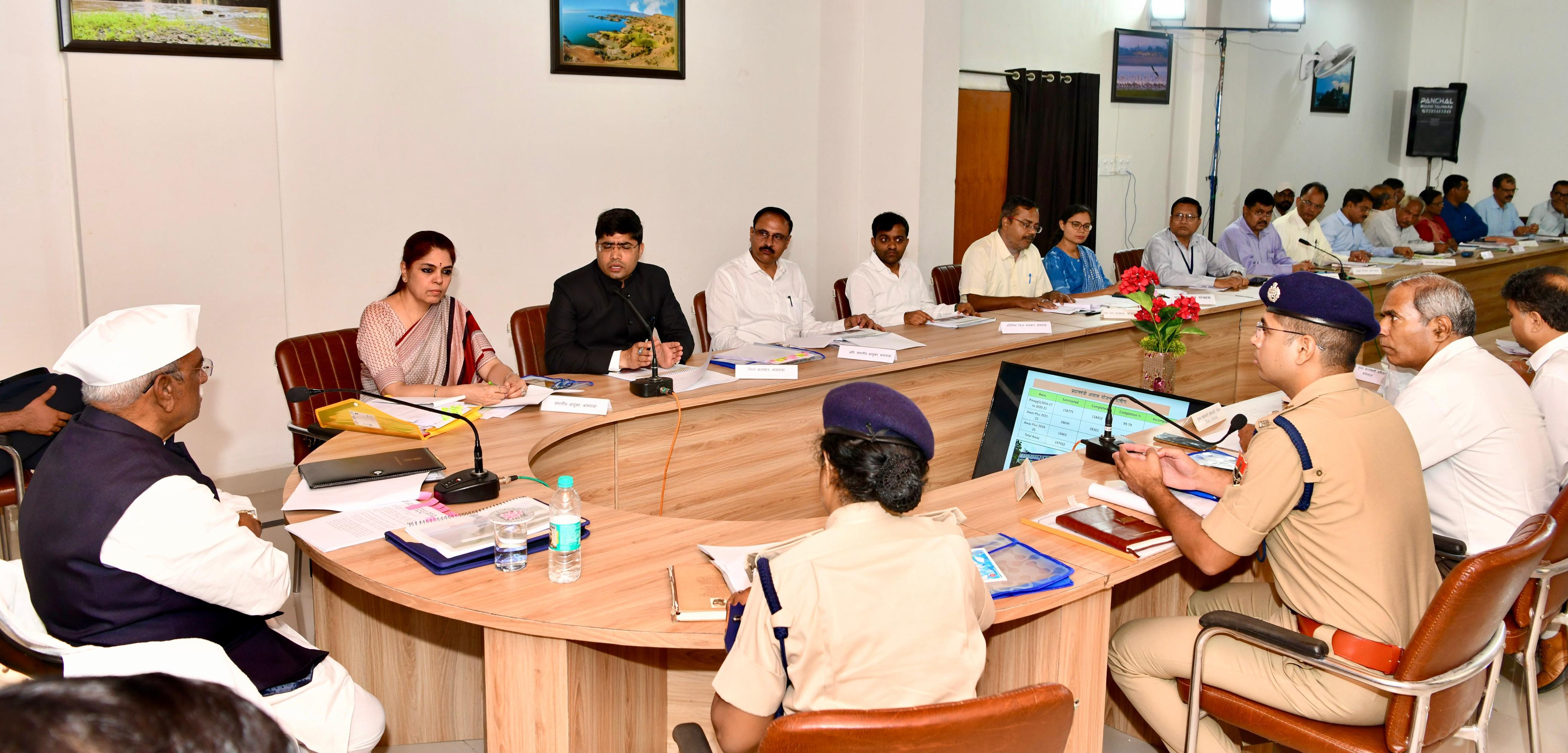 Hon'ble Governor reviewed ongoing schemes and regional development activities during a meeting with district-level officials, providing essential directives to ensure effective implementation.