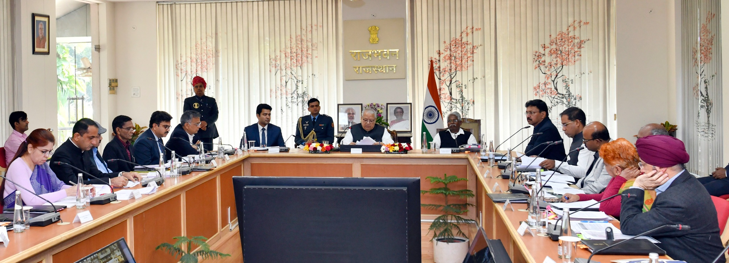 Hon'ble Governor  directs Timely Implementation of Tribal Development Schemes in a  special review meeting at Raj Bhawan.